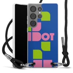 New Carry Case Transparent Stoff schwarz/silber