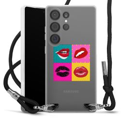 New Carry Case Transparent Stoff schwarz/silber