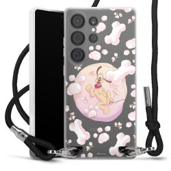 New Carry Case Transparent Stoff schwarz/silber