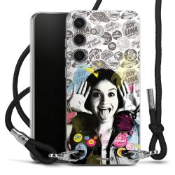 New Carry Case Transparent Stoff schwarz/silber