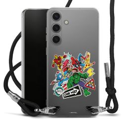 New Carry Case Transparent Stoff schwarz/silber