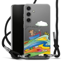 New Carry Case Transparent Stoff schwarz/silber