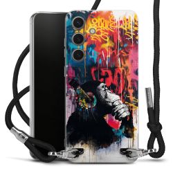 New Carry Case Transparent Stoff schwarz/silber