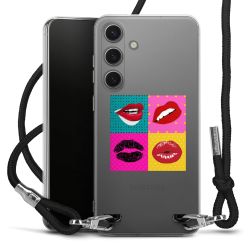 New Carry Case Transparent Stoff schwarz/silber