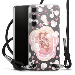 New Carry Case Transparent Stoff schwarz/silber