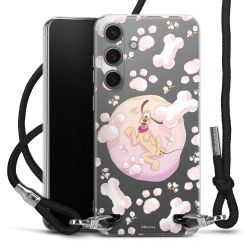 New Carry Case Transparent Stoff schwarz/silber