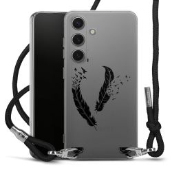 New Carry Case Transparent Stoff schwarz/silber