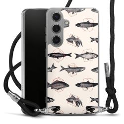 New Carry Case Transparent Stoff schwarz/silber