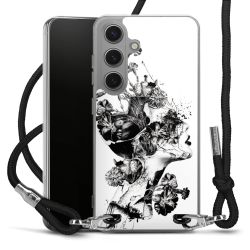 New Carry Case Transparent Stoff schwarz/silber