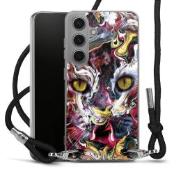 New Carry Case Transparent Stoff schwarz/silber