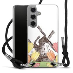 New Carry Case Transparent Stoff schwarz/silber