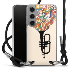 New Carry Case Transparent Stoff schwarz/silber