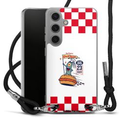 New Carry Case Transparent Stoff schwarz/silber