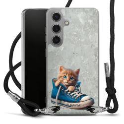 New Carry Case Transparent Stoff schwarz/silber