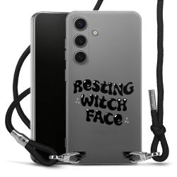 New Carry Case Transparent Stoff schwarz/silber