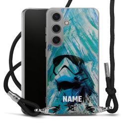 New Carry Case Transparent Stoff schwarz/silber