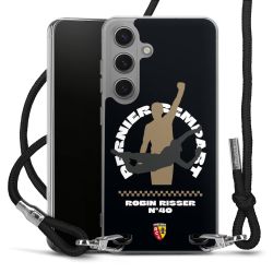 New Carry Case Transparent Stoff schwarz/silber