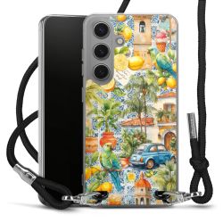 New Carry Case Transparent Stoff schwarz/silber