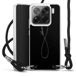 New Carry Case Transparent Stoff schwarz/silber