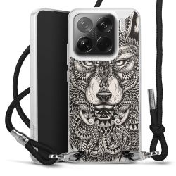 New Carry Case Transparent Stoff schwarz/silber