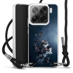 New Carry Case Transparent Stoff schwarz/silber