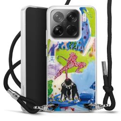 New Carry Case Transparent Stoff schwarz/silber