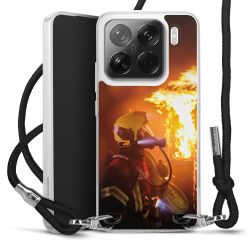 New Carry Case Transparent Stoff schwarz/silber