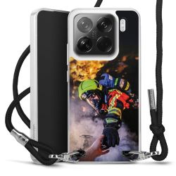 New Carry Case Transparent Stoff schwarz/silber