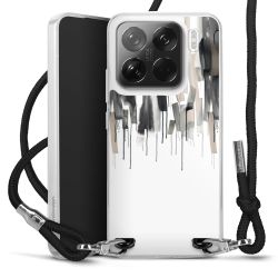 New Carry Case Transparent Stoff schwarz/silber