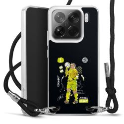 New Carry Case Transparent Stoff schwarz/silber