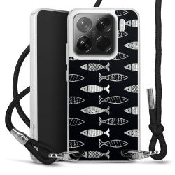 New Carry Case Transparent Stoff schwarz/silber