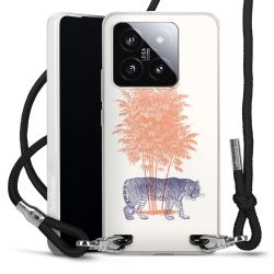 New Carry Case Transparent Stoff schwarz/silber