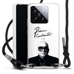 New Carry Case Transparent Stoff schwarz/silber