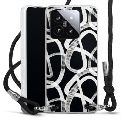 New Carry Case Transparent Stoff schwarz/silber