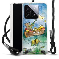 New Carry Case Transparent Stoff schwarz/silber