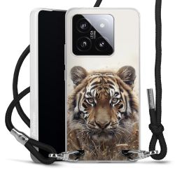 New Carry Case Transparent Stoff schwarz/silber