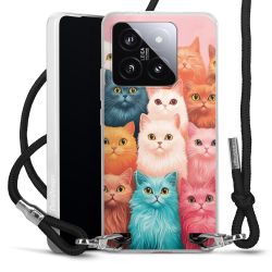 New Carry Case Transparent Stoff schwarz/silber