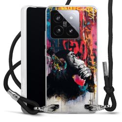 New Carry Case Transparent Stoff schwarz/silber