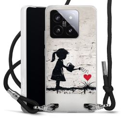 New Carry Case Transparent Stoff schwarz/silber