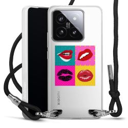 New Carry Case Transparent Stoff schwarz/silber