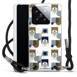 New Carry Case Transparent Stoff schwarz/silber