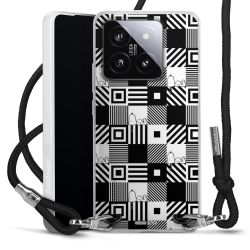 New Carry Case Transparent Stoff schwarz/silber