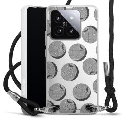 New Carry Case Transparent Stoff schwarz/silber