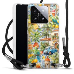 New Carry Case Transparent Stoff schwarz/silber