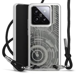 New Carry Case Transparent Stoff schwarz/silber