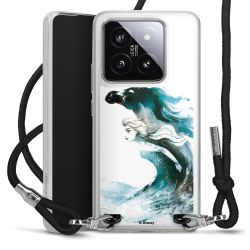 New Carry Case Transparent Stoff schwarz/silber