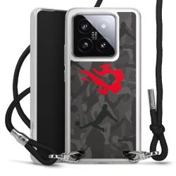 New Carry Case Transparent Stoff schwarz/silber