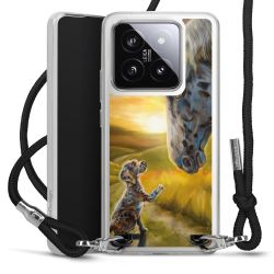 New Carry Case Transparent Stoff schwarz/silber