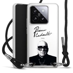 New Carry Case Transparent Stoff schwarz/silber