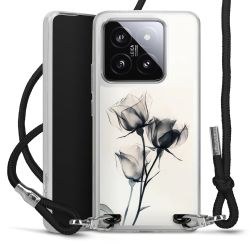 New Carry Case Transparent Stoff schwarz/silber